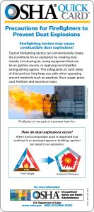 OSHA Firefighting Preventing Combustible Dust Explosion