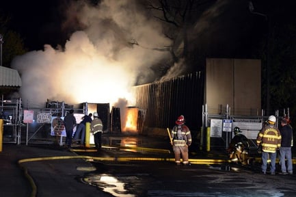 Magnesium Dust Fire at a recycling plant