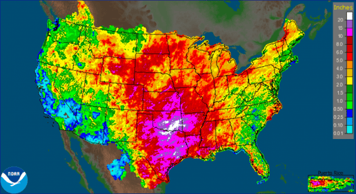 Record Levels of Rainfall